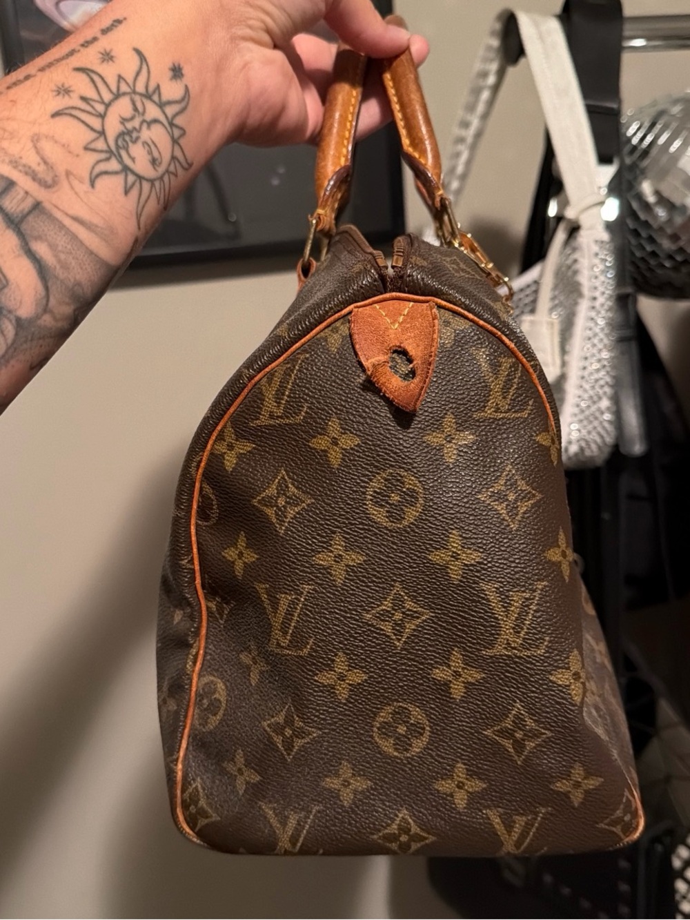 90s/2000s  LV MONO SPEEDY - Picture 2 of 8